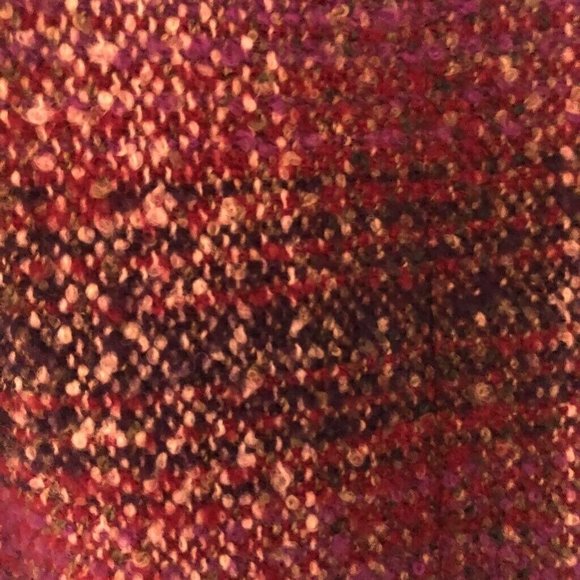 Carlisle Womens Jacket Burgundy Black Abstract Velvet Lined Collar Vintage 4 New - Picture 7 of 12